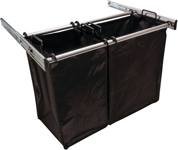 Chrome Pull-Out Hamper, 1lg Bag 18 Inches